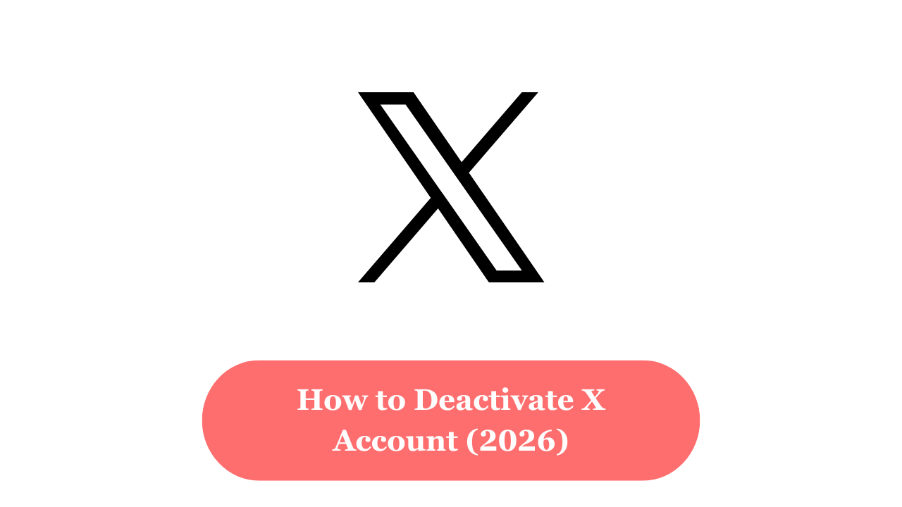 How to deactivate X account