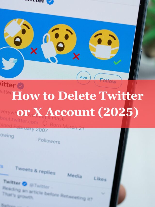 How to delete twitter account