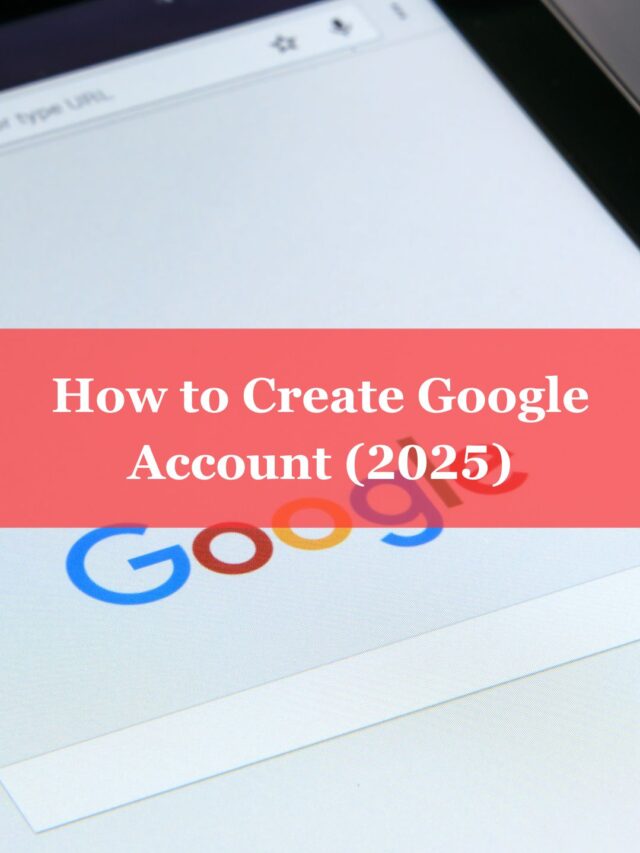 How to create google account