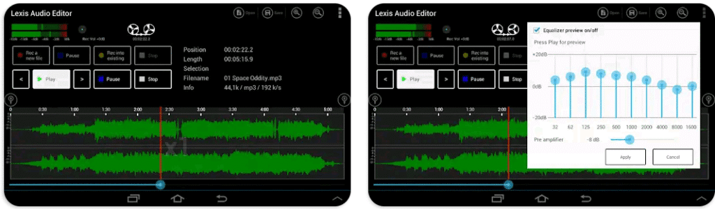 Lexis audio editor