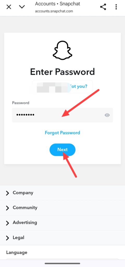 Enter password