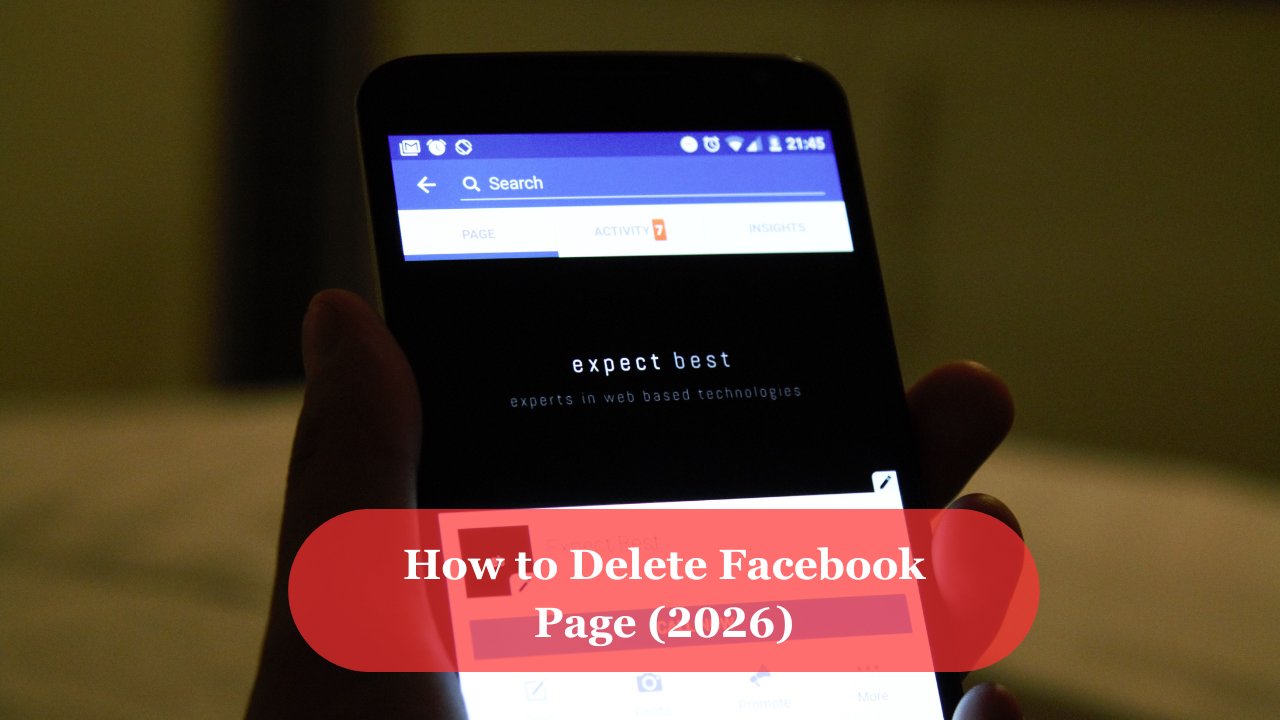 How to delete facebook page