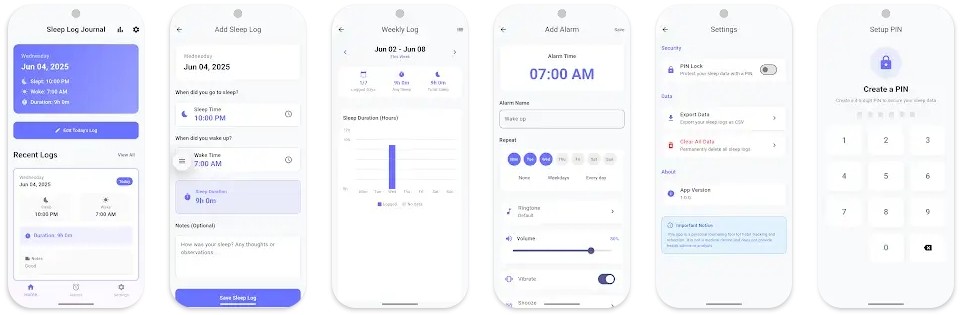 Offline Sleep Journal 