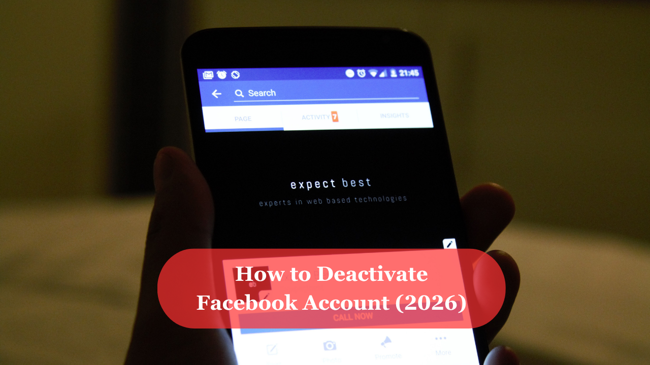 how to deactivate facebook account